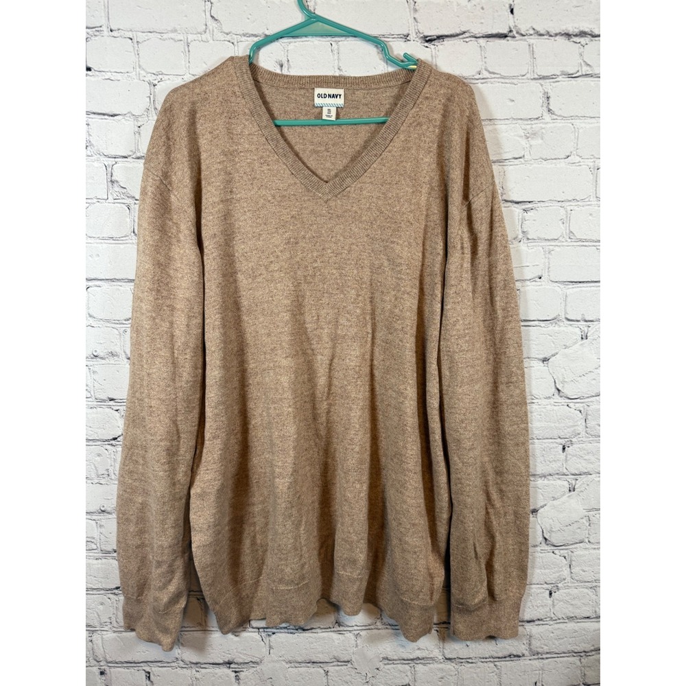 Old Navy V-Neck Sweater Long Sleeve‎ Knit Pullover Casual XXL